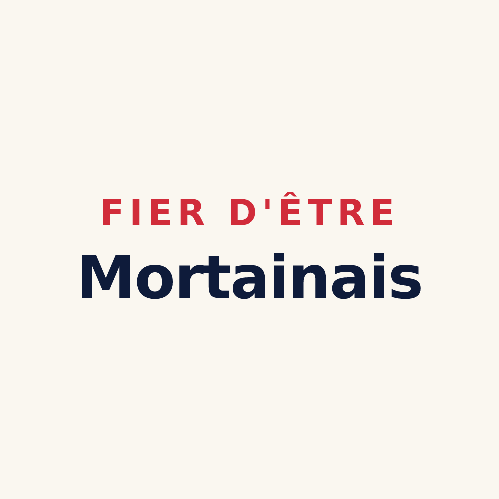 Tasse « Fier d'être Mortainais » — design pour Mortain-Bocage