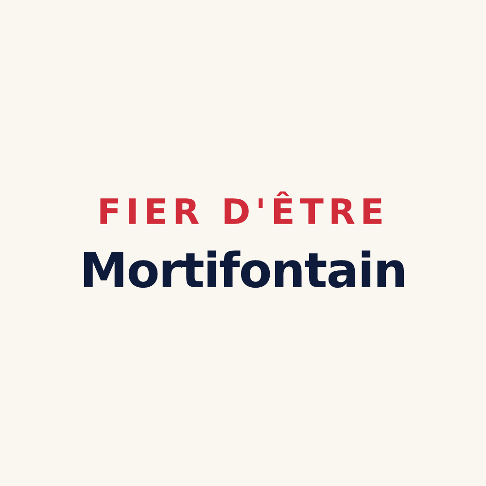 Tasse « Fier d'être Mortifontain » — design pour Mortefontaine