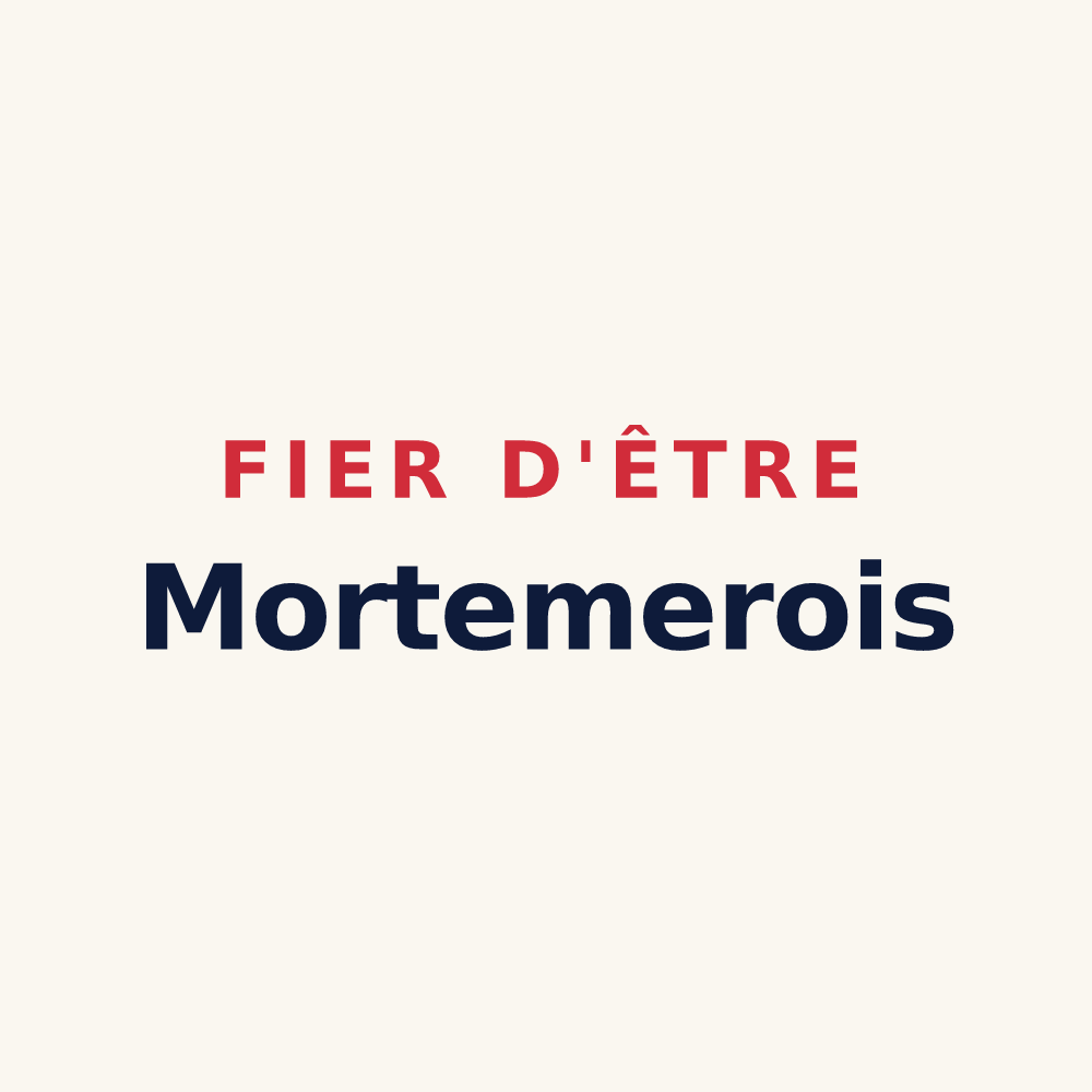 Tasse « Fier d'être Mortemerois » — design pour Mortemer