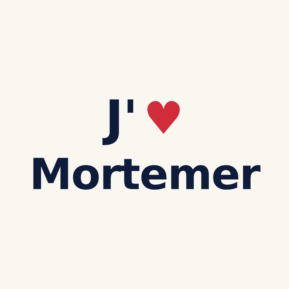 Tasse personnalisée Mortemer — design J'aime Mortemer