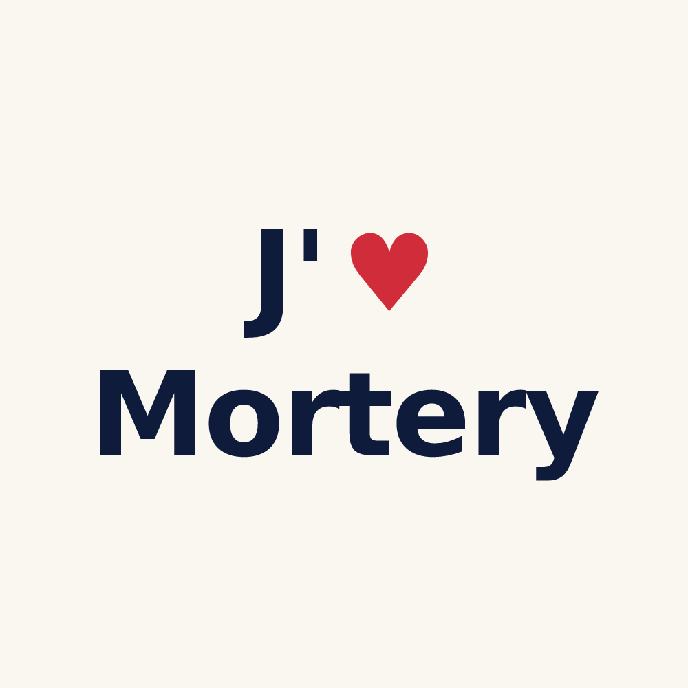 Tasse personnalisée Mortery — design J'aime Mortery