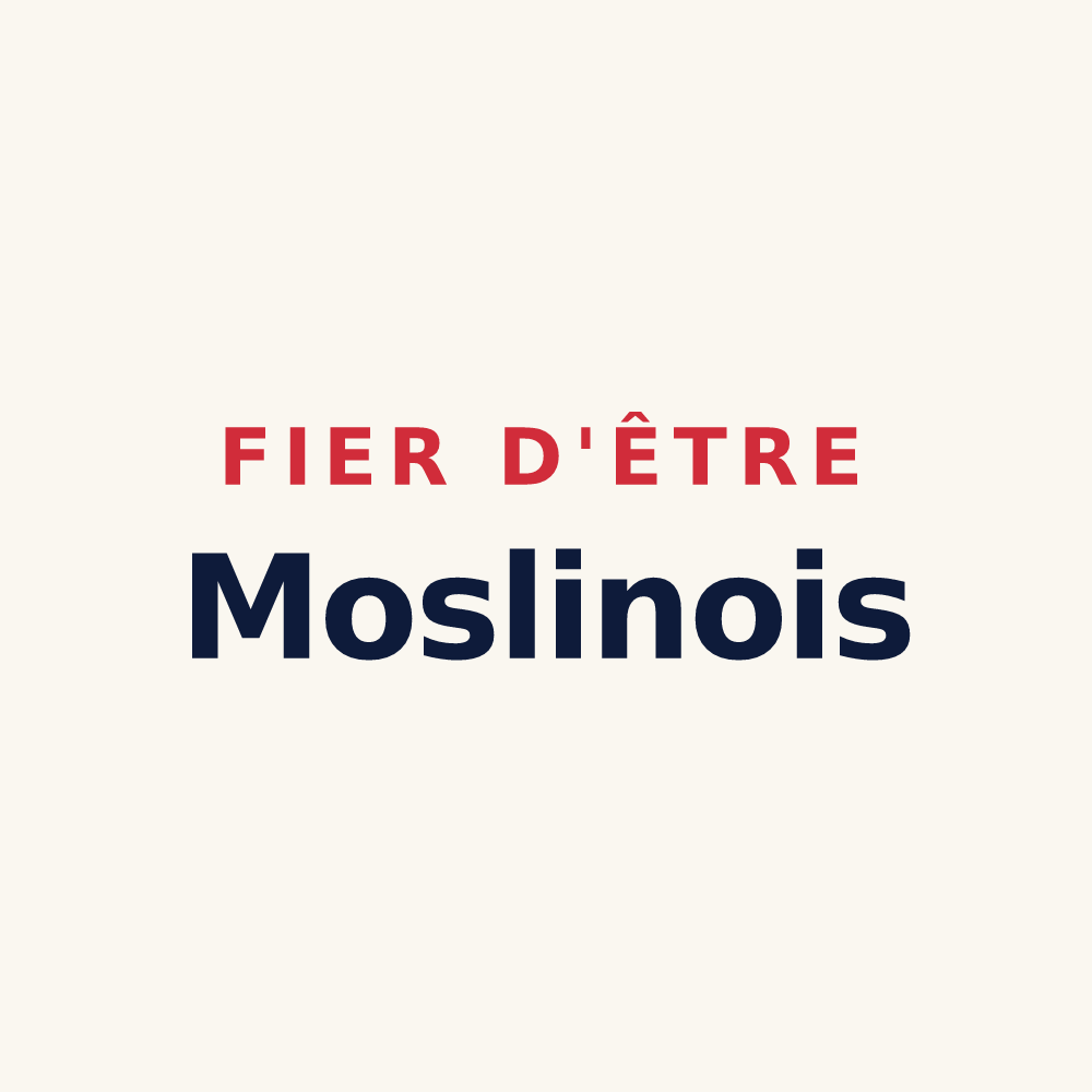 Tasse « Fier d'être Moslinois » — design pour Moslins