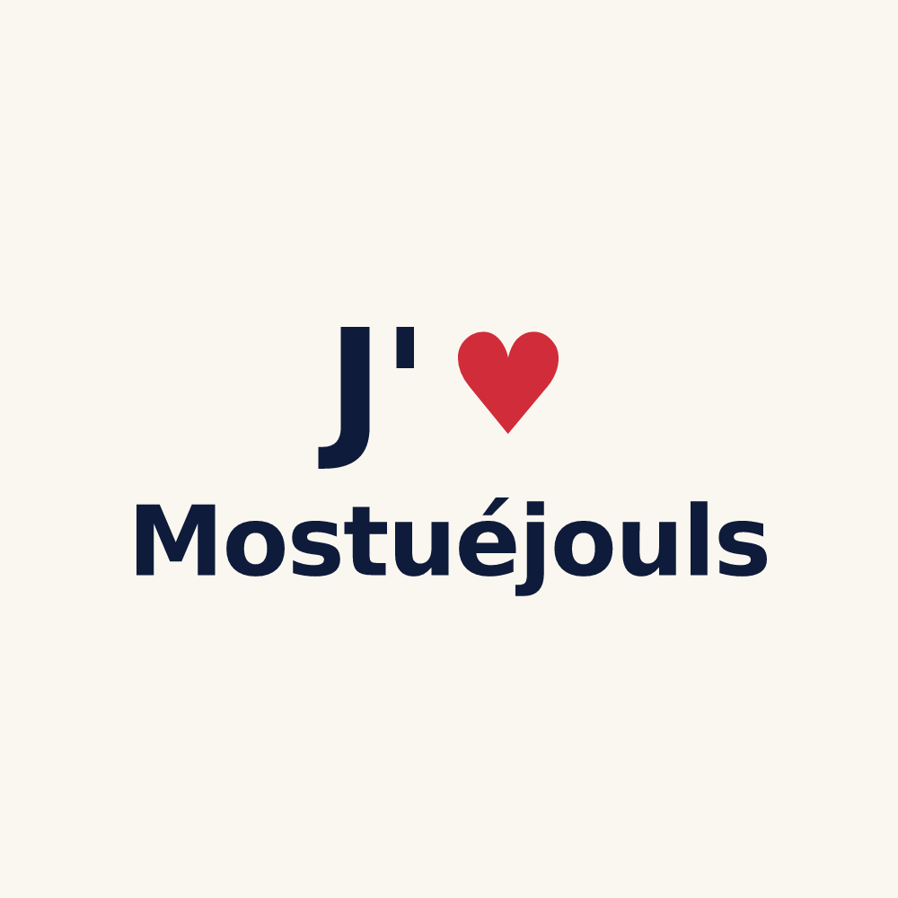 Tasse personnalisée Mostuéjouls — design J'aime Mostuéjouls