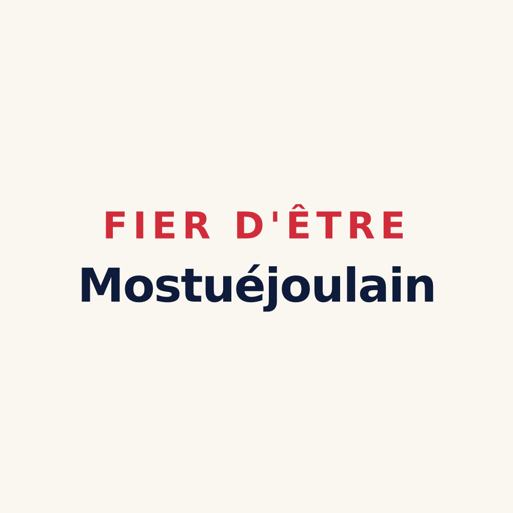 Tasse « Fier d'être Mostuéjoulain » — design pour Mostuéjouls
