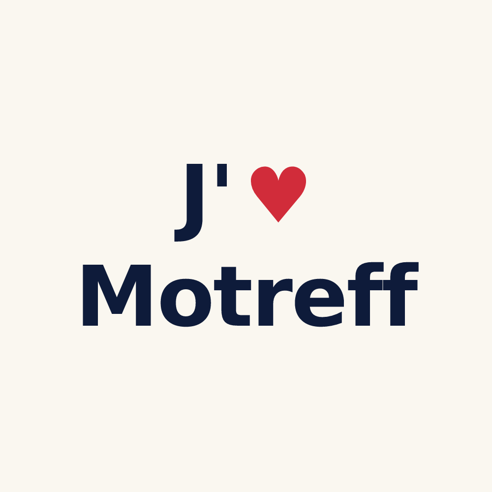 Tasse personnalisée Motreff — design J'aime Motreff