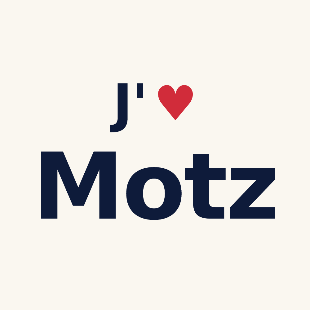 Tasse personnalisée Motz — design J'aime Motz