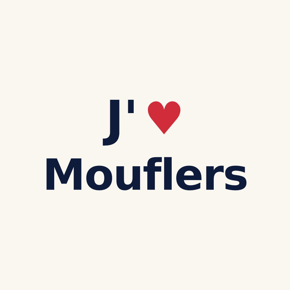Tasse personnalisée Mouflers — design J'aime Mouflers