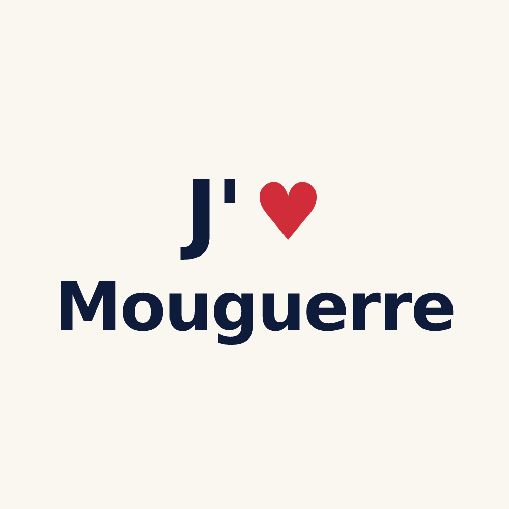 Tasse personnalisée Mouguerre — design J'aime Mouguerre