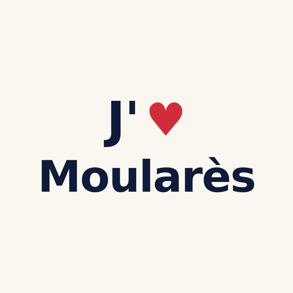 Tasse personnalisée Moularès — design J'aime Moularès