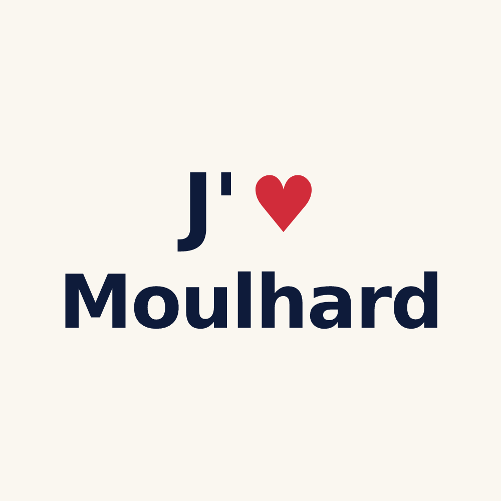 Tasse personnalisée Moulhard — design J'aime Moulhard