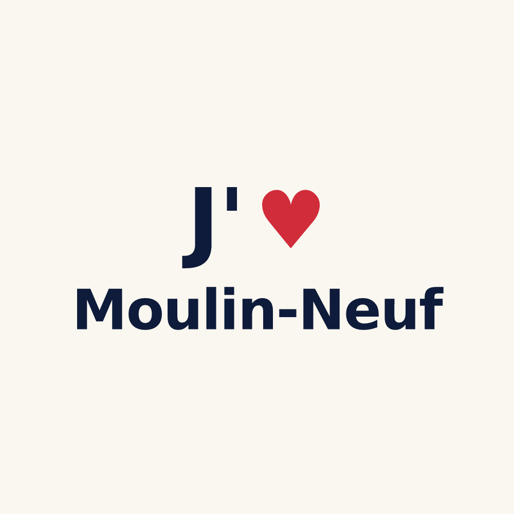 Tasse personnalisée Moulin-Neuf — design J'aime Moulin-Neuf