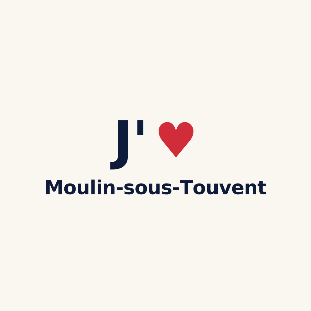 Tasse personnalisée Moulin-sous-Touvent — design J'aime Moulin-sous-Touvent