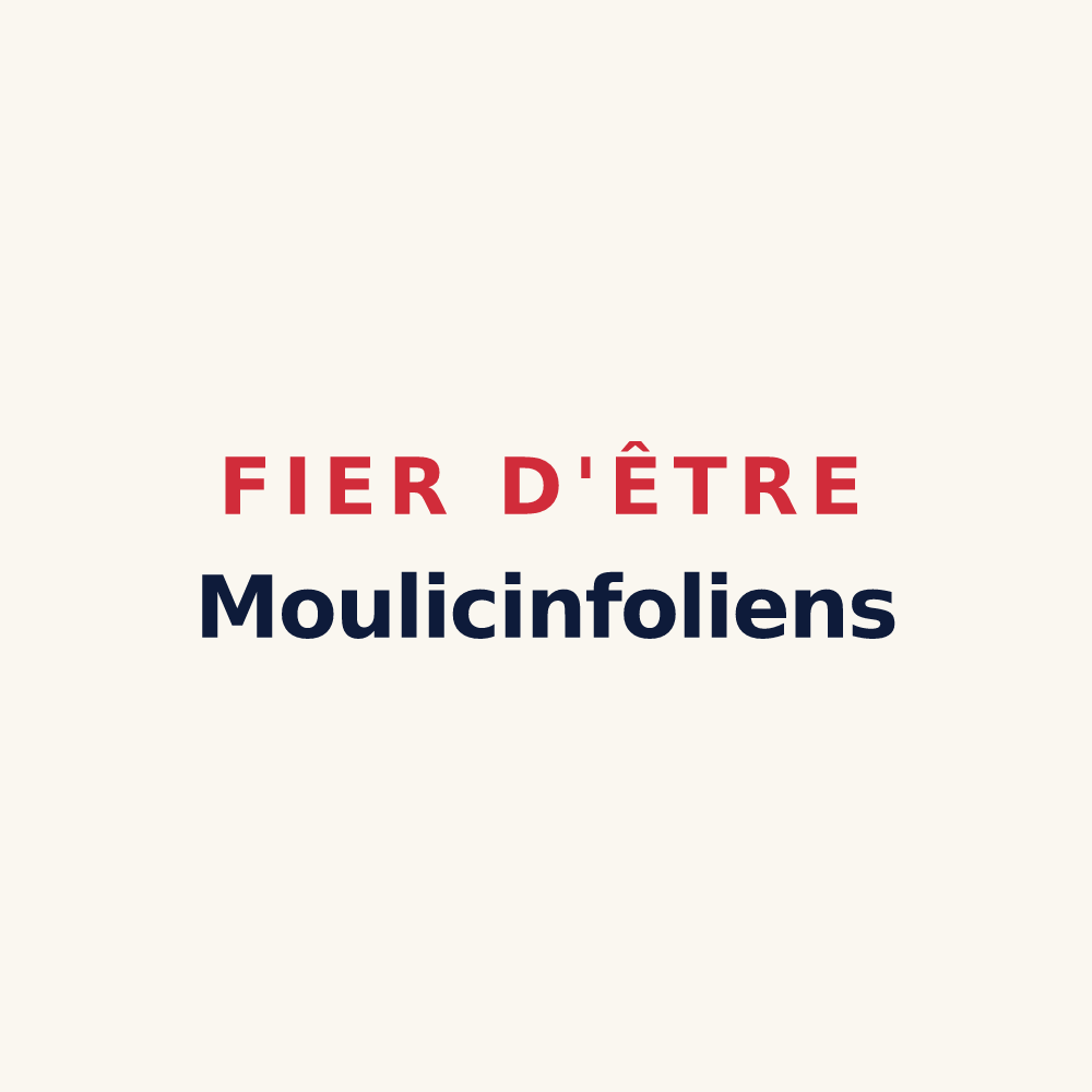 Tasse « Fier d'être Moulicinfoliens » — design pour Moulines