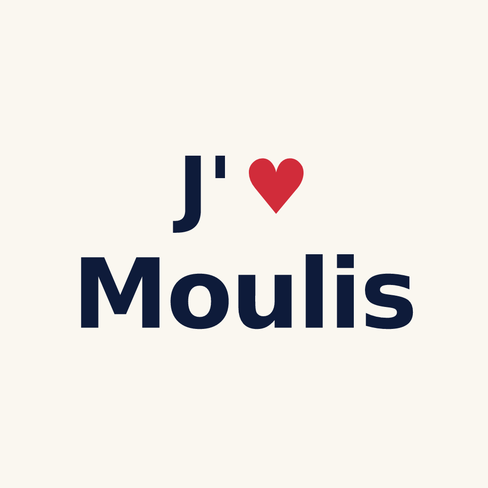 Tasse personnalisée Moulis — design J'aime Moulis