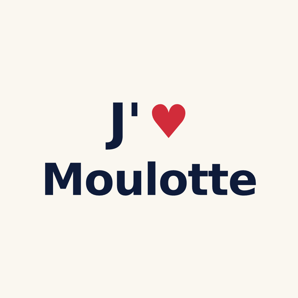 Tasse personnalisée Moulotte — design J'aime Moulotte