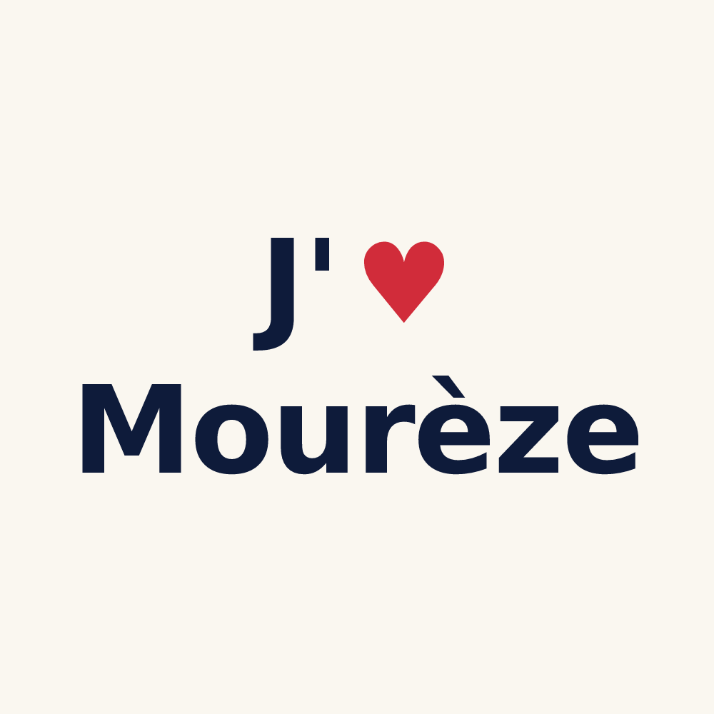 Tasse personnalisée Mourèze — design J'aime Mourèze