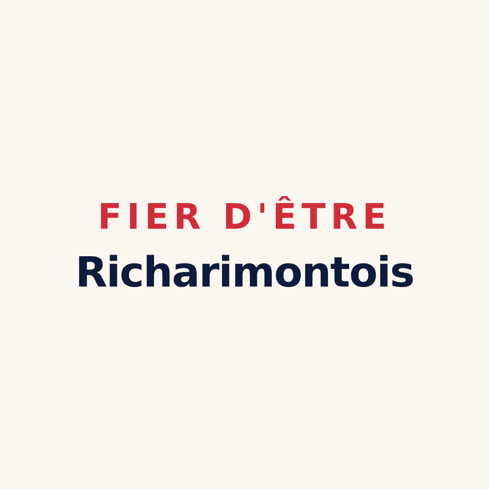 Tasse « Fier d'être Richarimontois » — design pour Mouriez