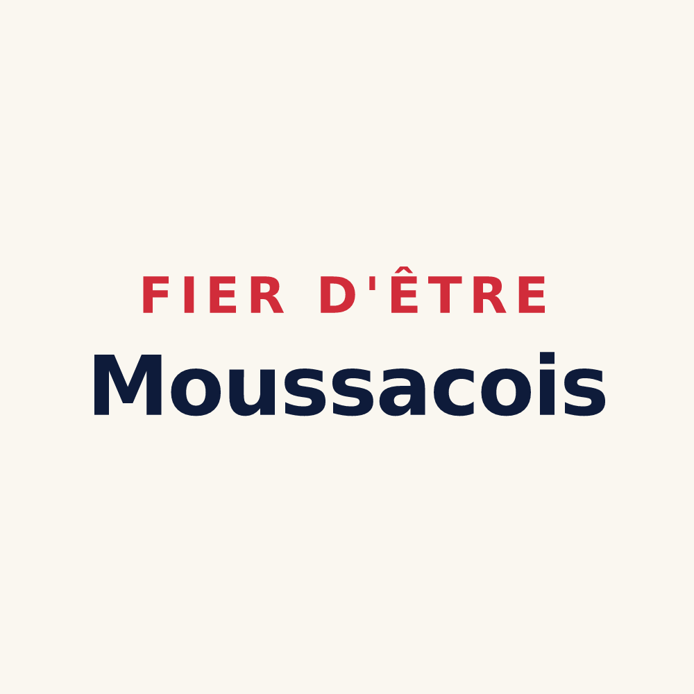 Tasse « Fier d'être Moussacois » — design pour Moussac