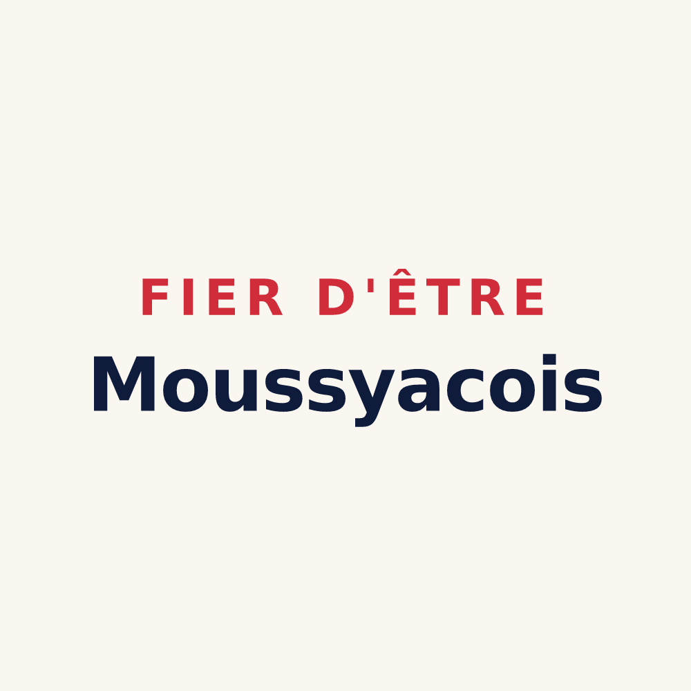 Tasse « Fier d'être Moussyacois » — design pour Moussy
