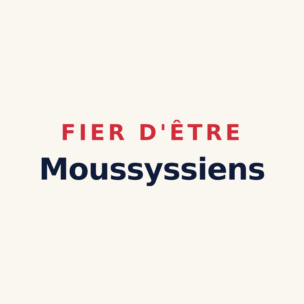 Tasse « Fier d'être Moussyssiens » — design pour Moussy-le-Vieux