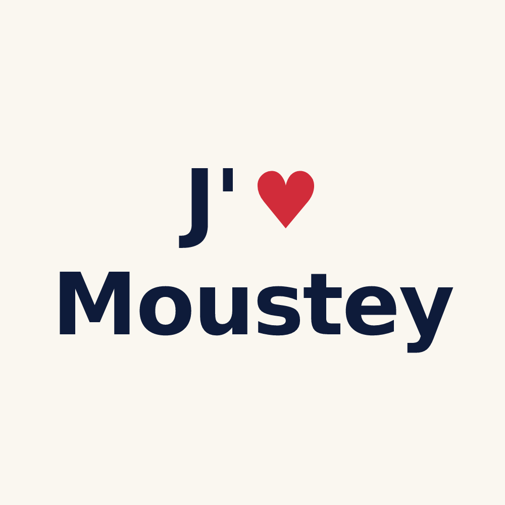 Tasse personnalisée Moustey — design J'aime Moustey