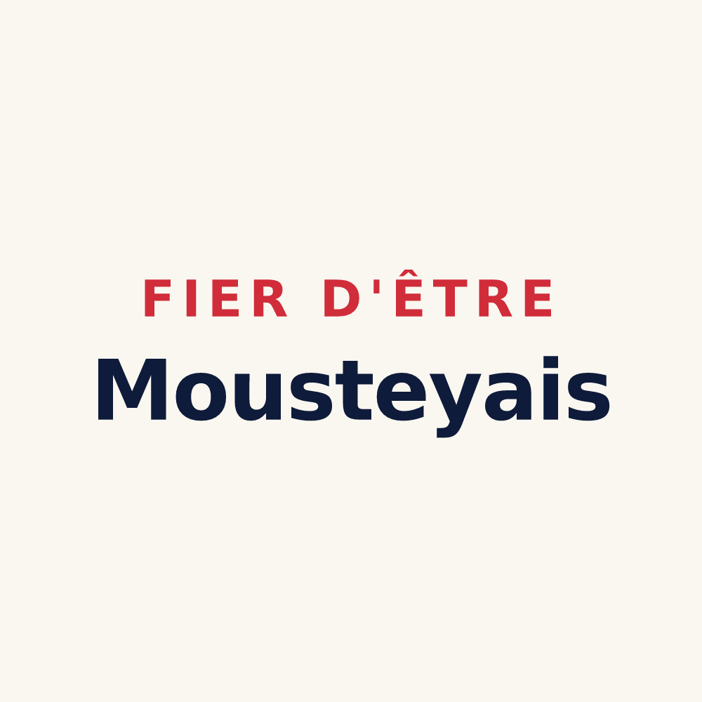 Tasse « Fier d'être Mousteyais » — design pour Moustey