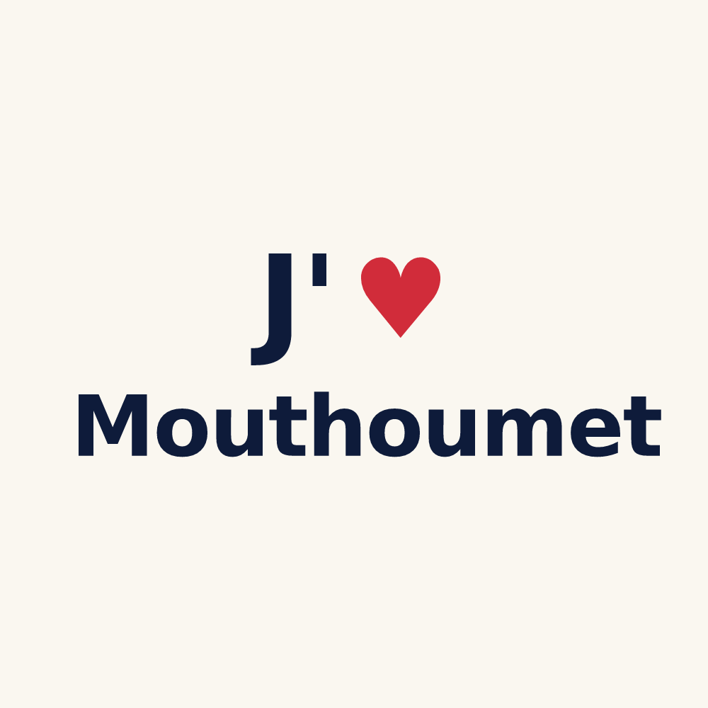Tasse personnalisée Mouthoumet — design J'aime Mouthoumet