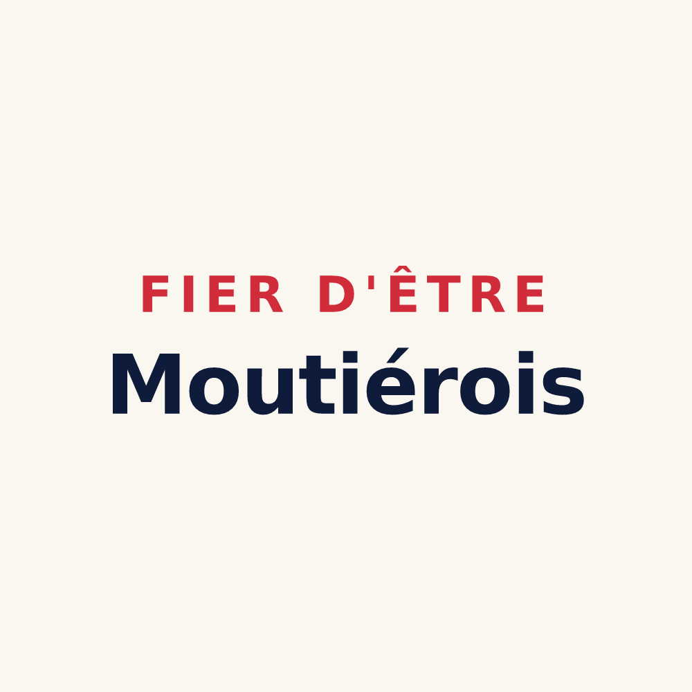 Tasse « Fier d'être Moutiérois » — design pour Moutiers-sur-le-Lay