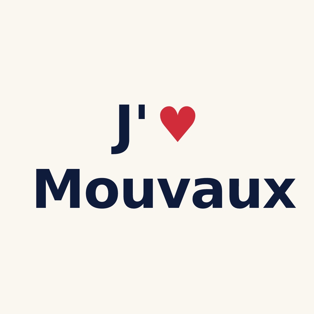 Tasse personnalisée Mouvaux — design J'aime Mouvaux