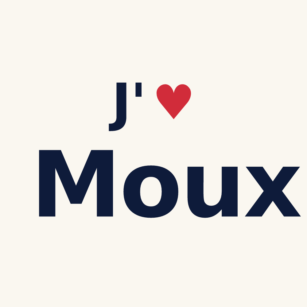 Tasse personnalisée Moux — design J'aime Moux
