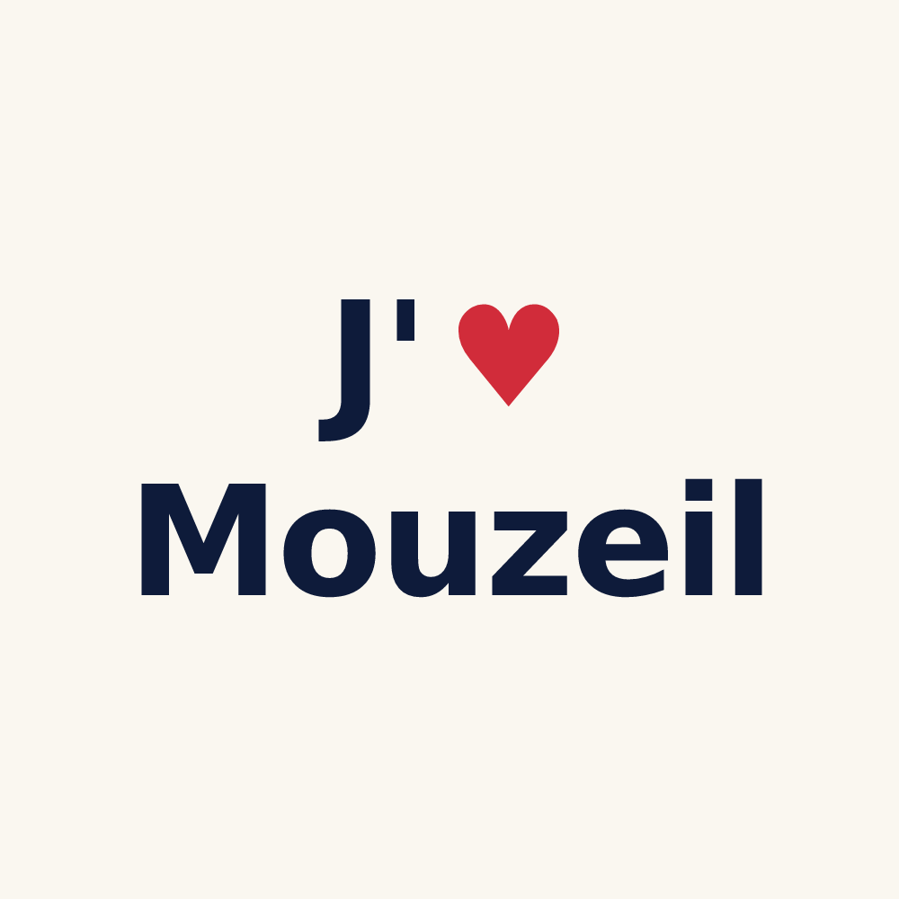Tasse personnalisée Mouzeil — design J'aime Mouzeil