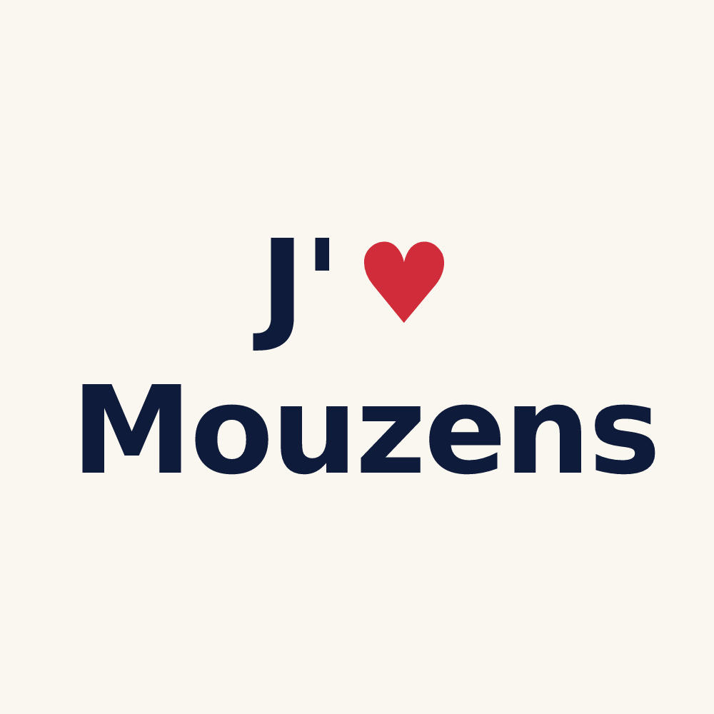 Tasse personnalisée Mouzens — design J'aime Mouzens