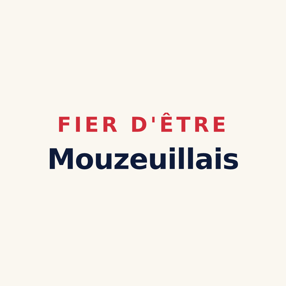 Tasse « Fier d'être Mouzeuillais » — design pour Mouzeuil-Saint-Martin