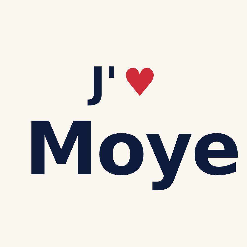 Tasse personnalisée Moye — design J'aime Moye