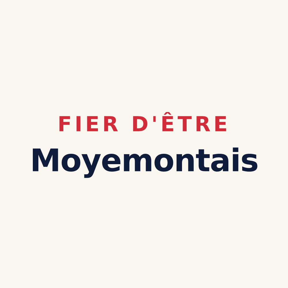 Tasse « Fier d'être Moyemontais » — design pour Moyemont