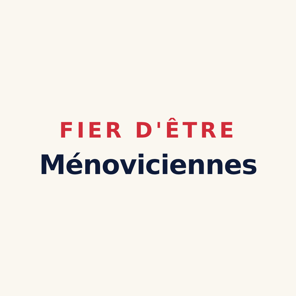 Tasse « Fier d'être Ménoviciennes » — design pour Moyen