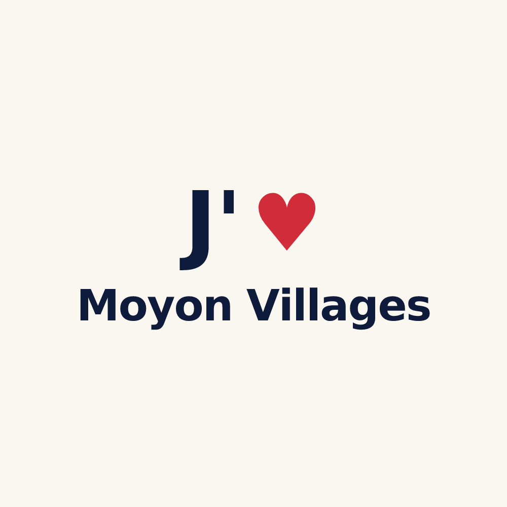 Tasse personnalisée Moyon Villages — design J'aime Moyon Villages
