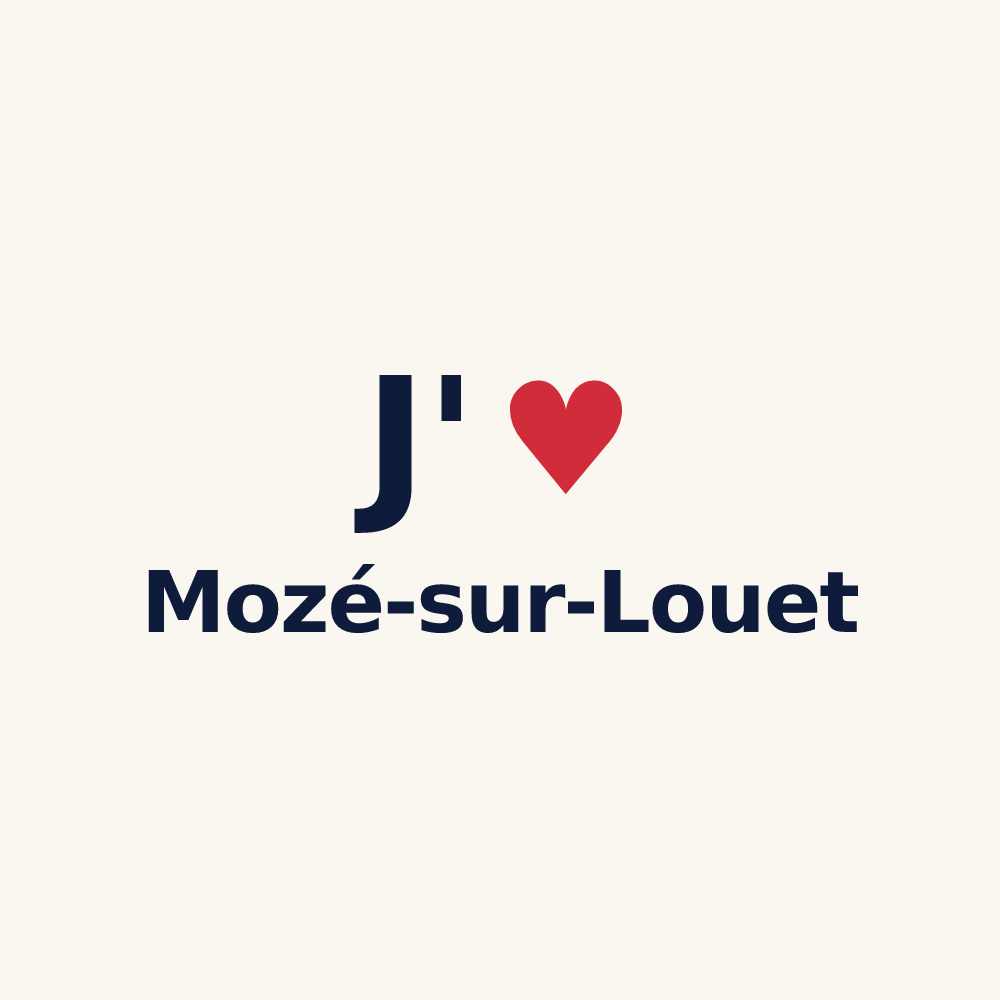 Tasse personnalisée Mozé-sur-Louet — design J'aime Mozé-sur-Louet
