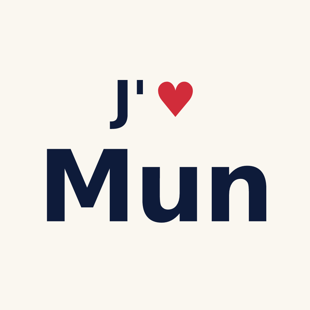 Tasse personnalisée Mun — design J'aime Mun