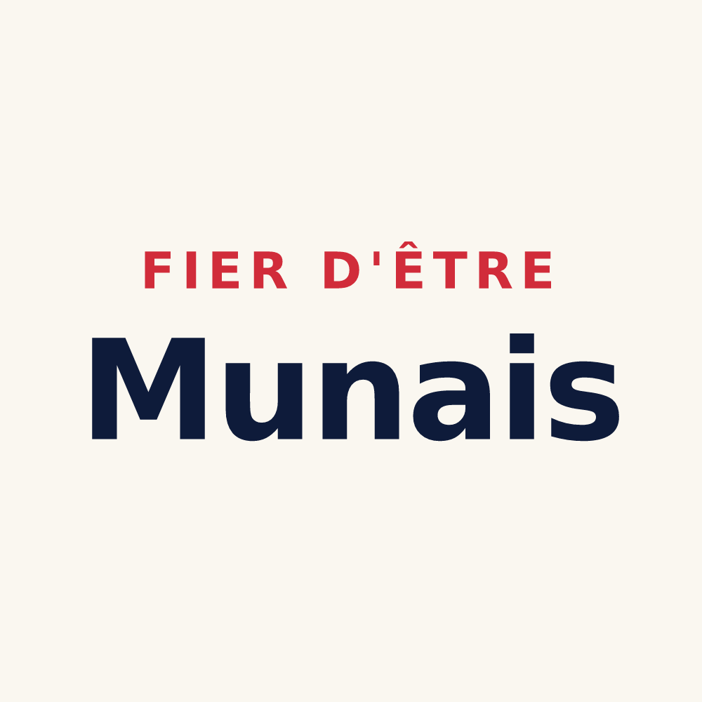 Tasse « Fier d'être Munais » — design pour Mun