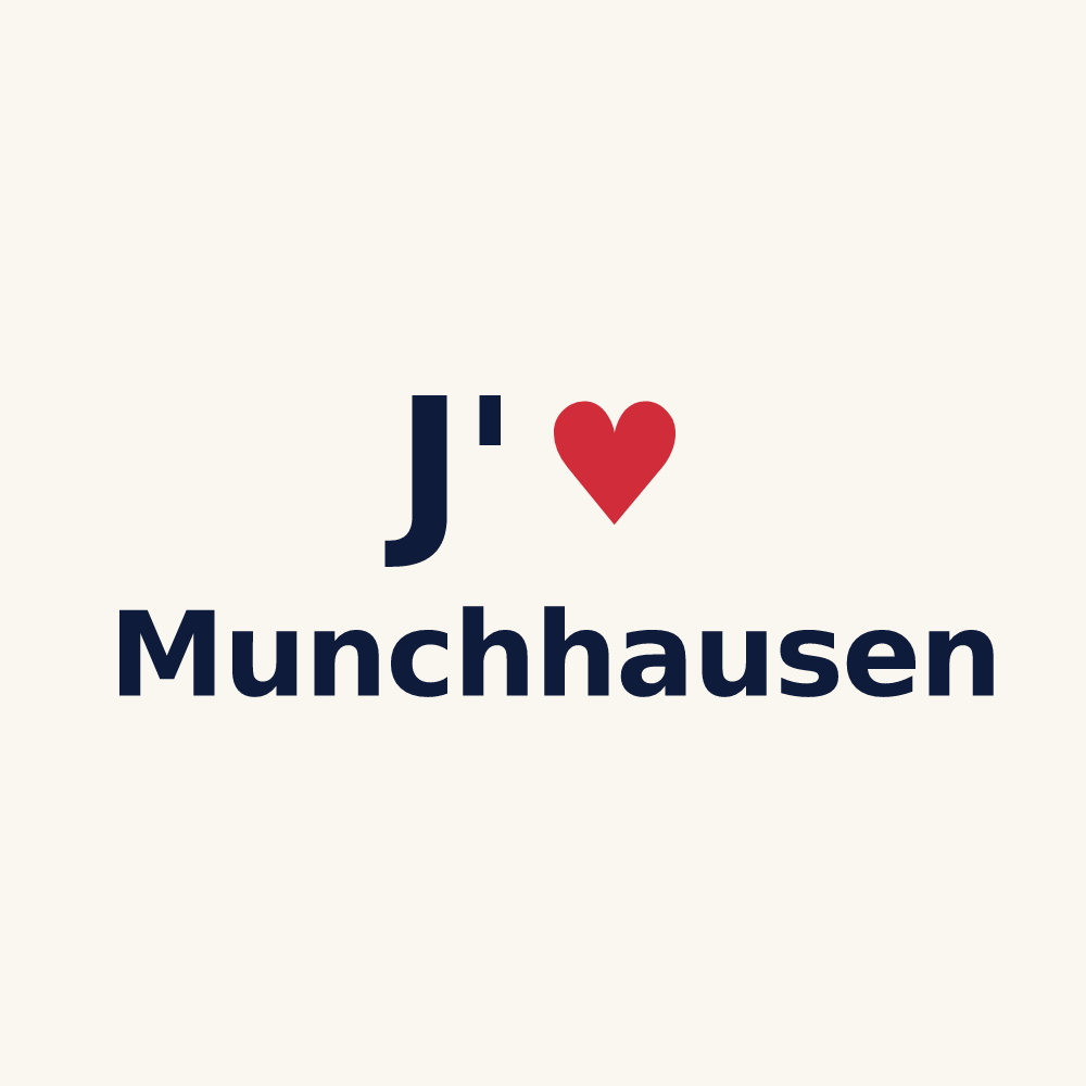 Tasse personnalisée Munchhausen — design J'aime Munchhausen