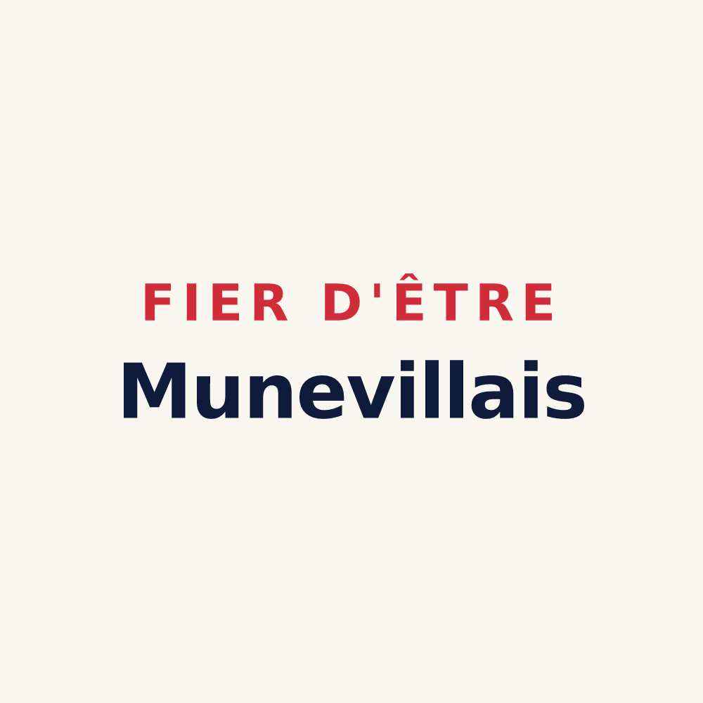 Tasse « Fier d'être Munevillais » — design pour Muneville-sur-Mer