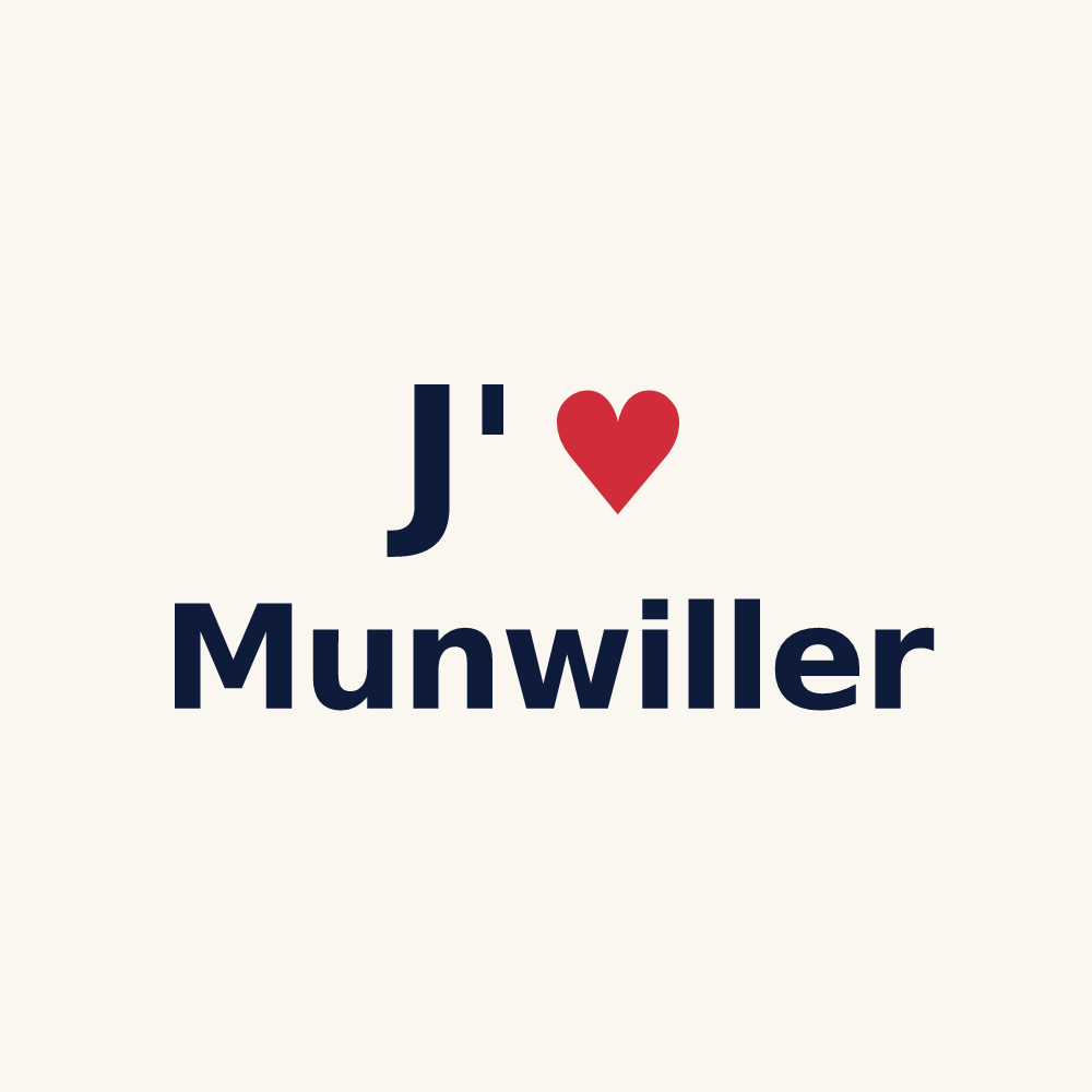 Tasse personnalisée Munwiller — design J'aime Munwiller