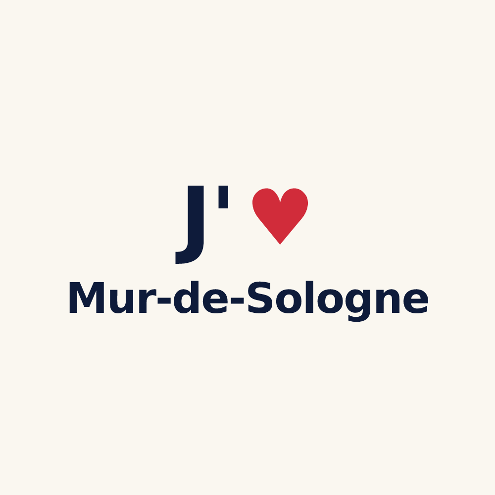 Tasse personnalisée Mur-de-Sologne — design J'aime Mur-de-Sologne