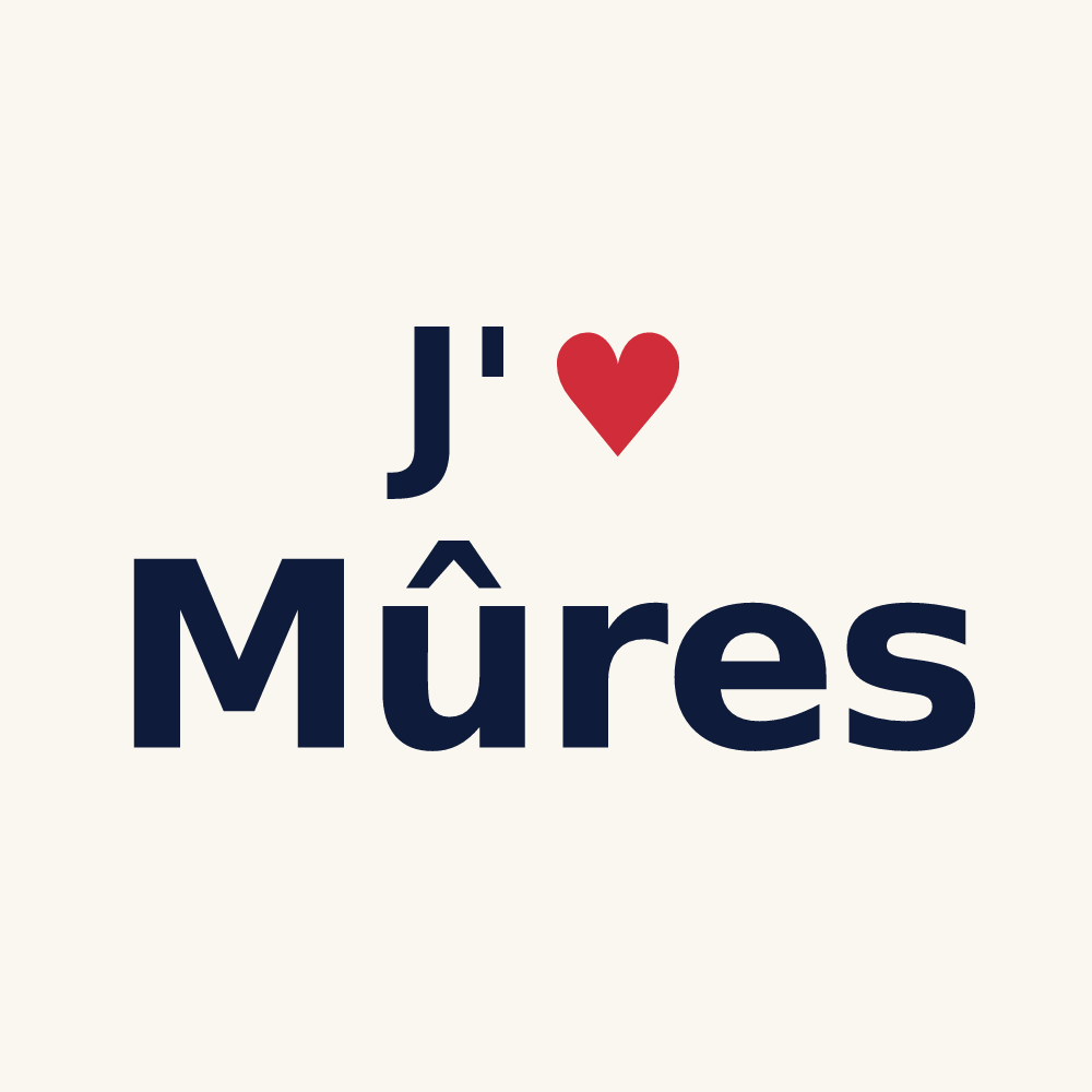Tasse personnalisée Mûres — design J'aime Mûres