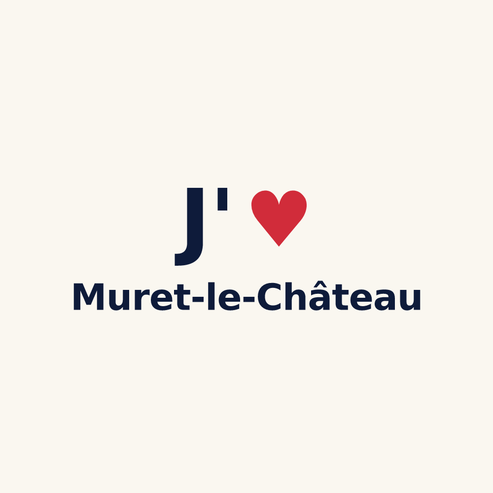Tasse personnalisée Muret-le-Château — design J'aime Muret-le-Château