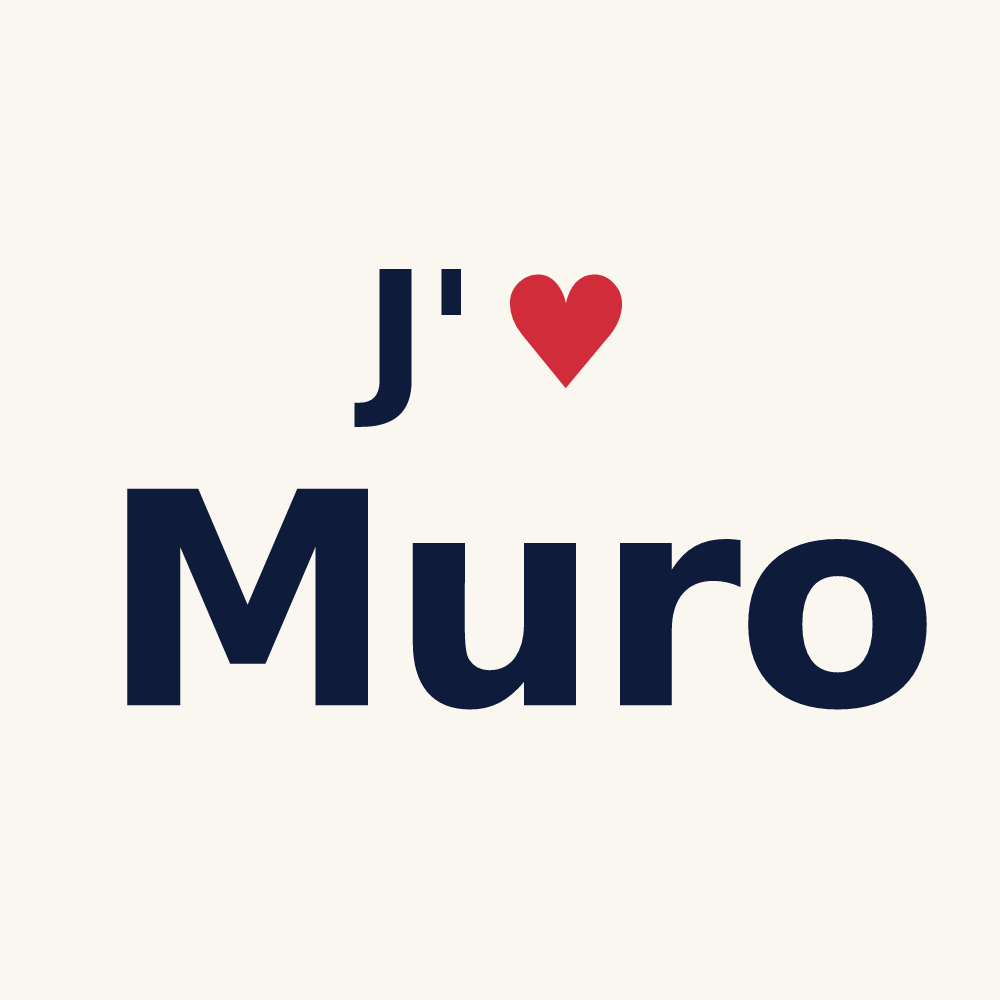 Tasse personnalisée Muro — design « J'aime Muro » imprimé sur la tasse
