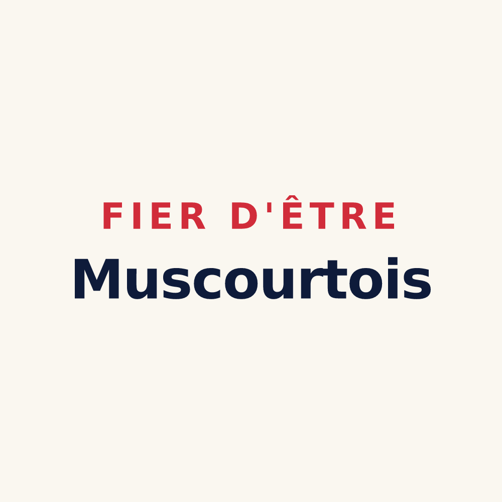 Tasse « Fier d'être Muscourtois » — design pour Muscourt