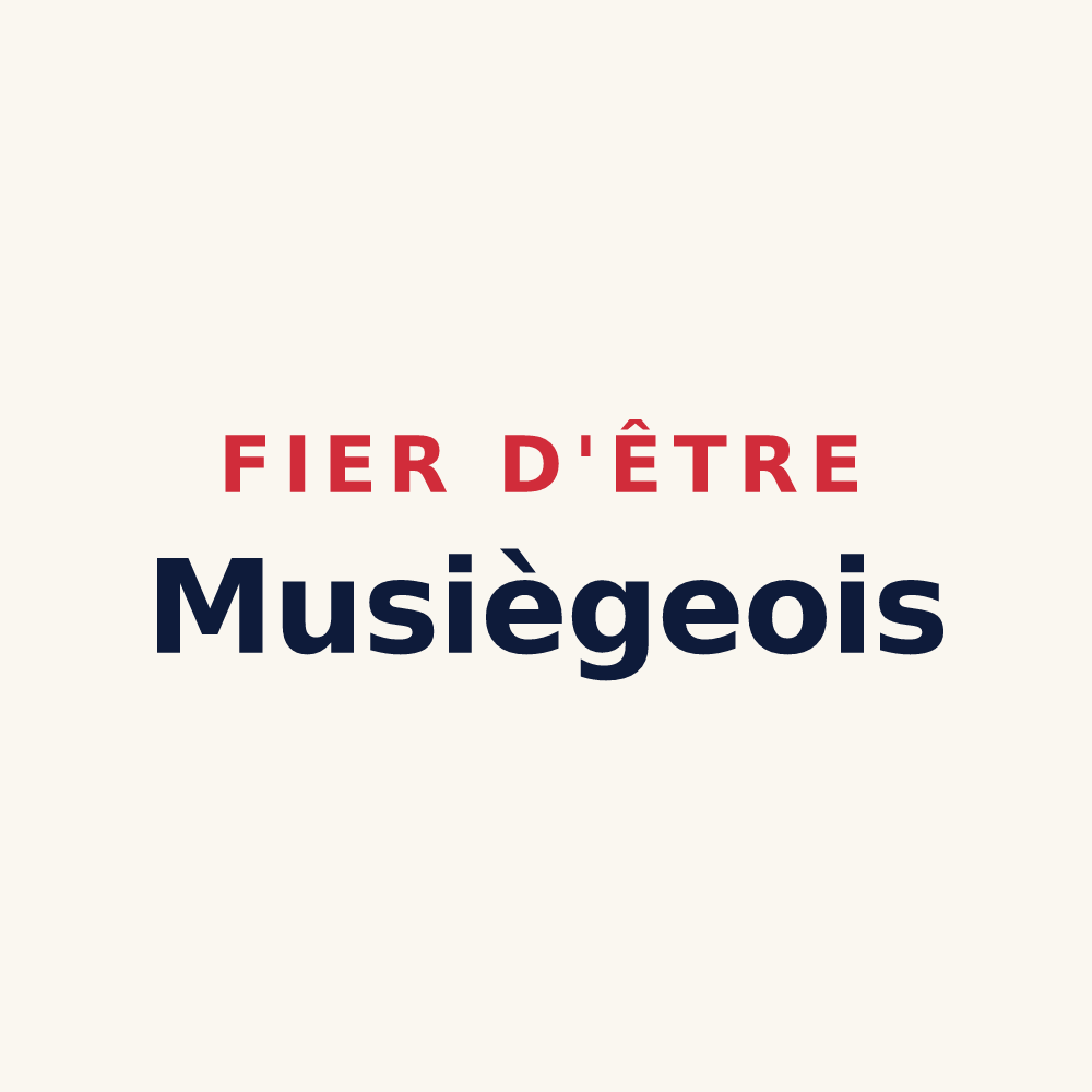 Tasse « Fier d'être Musiègeois » — design pour Musièges