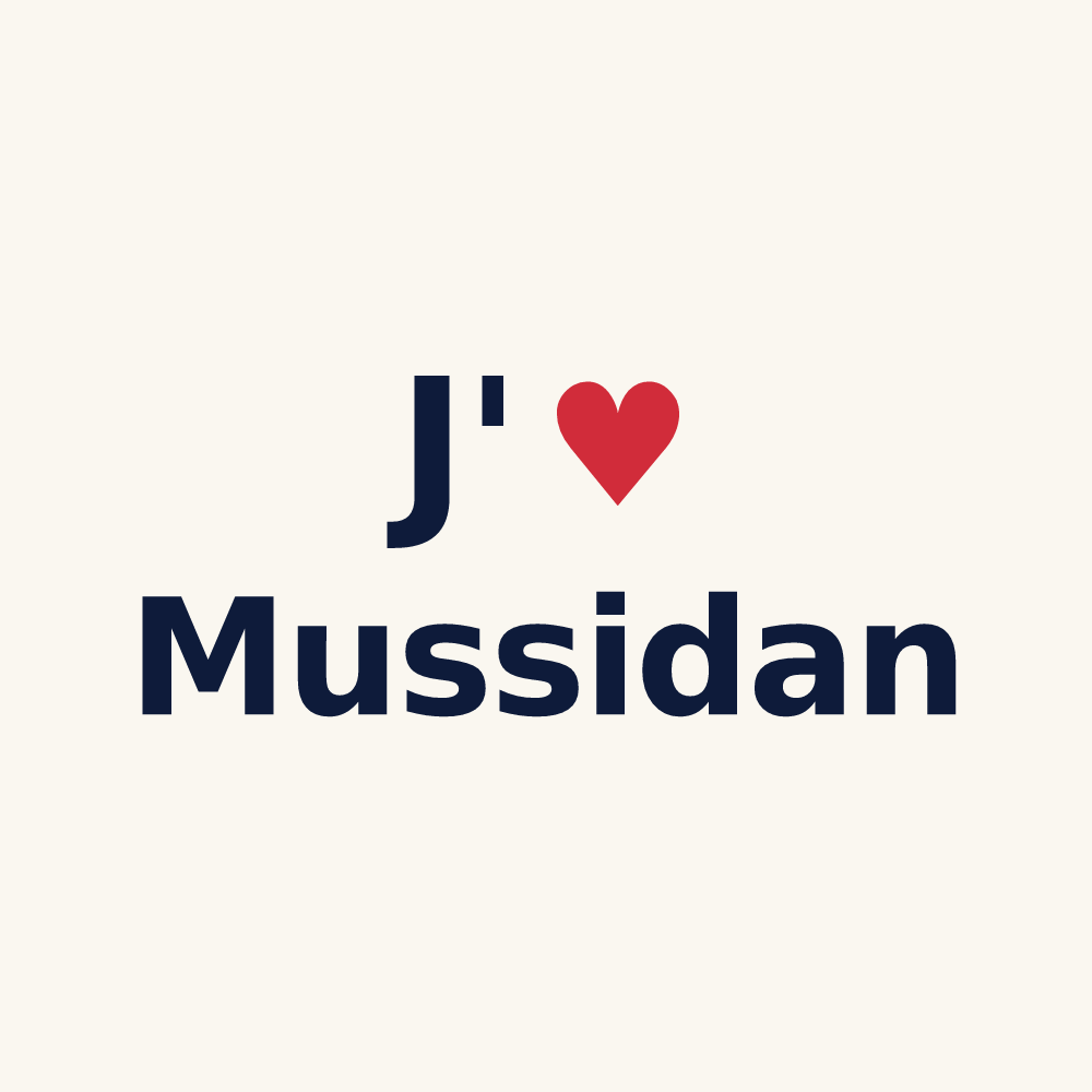 Tasse personnalisée Mussidan — design J'aime Mussidan